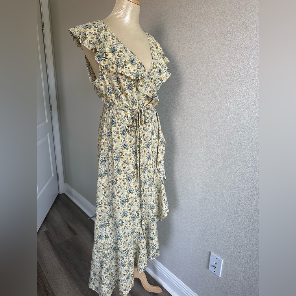 Max Studio Floral Wrap Dress